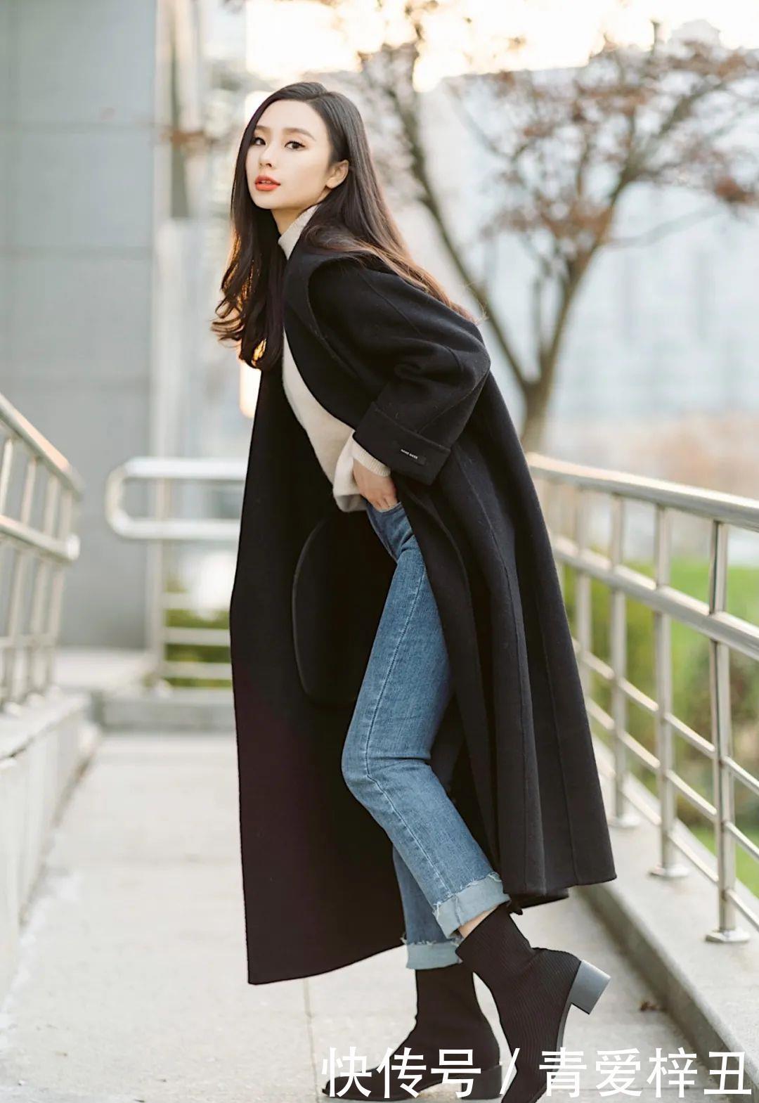 长大衣+女王靴,A到爆