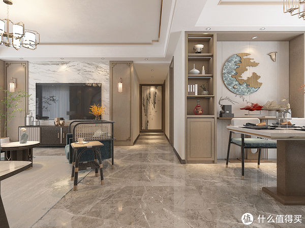 中式风格|长沙夫妻的新家，122㎡现代新中式，去繁就简，打造温馨舒适的氛围