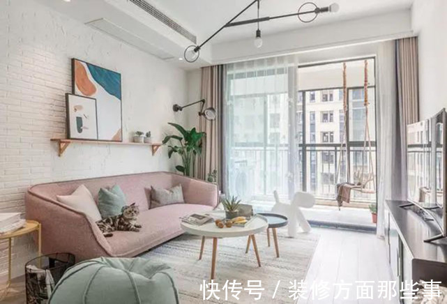 浪漫|94㎡低饱和度的莫兰迪色系三居室,打造清新的浪漫