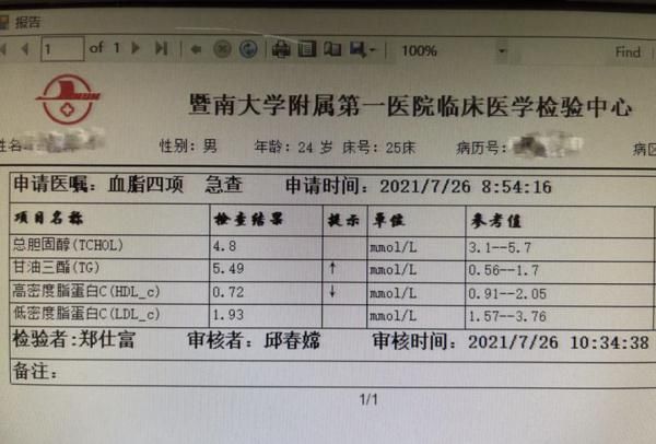 医生|医生都感叹没见过！广州24岁小伙一抽血，半管都是油