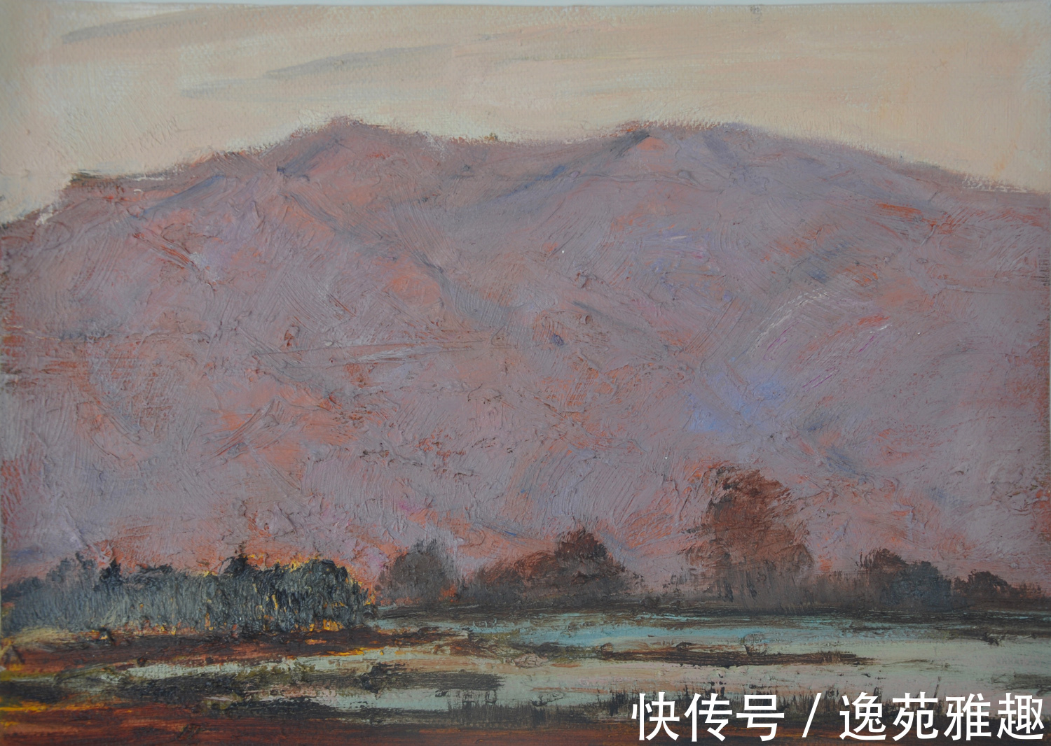 秋草黄!「作品欣赏」心中有旷野,所画皆美景,油画艺术家殷国海作品欣赏