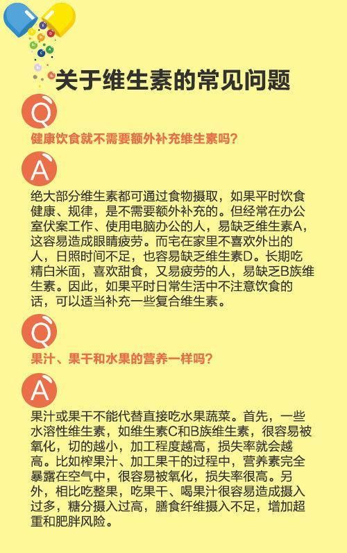 补充维生素|维生素不能擅自吃，送你一份科学补充维生素指南，建议分享给家人