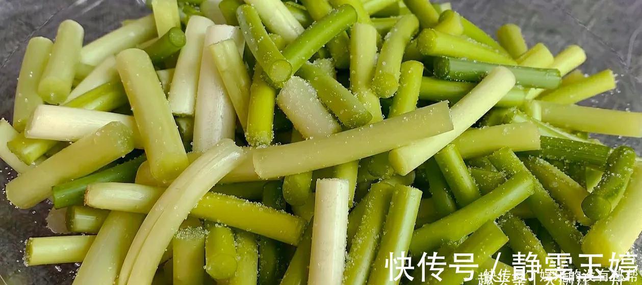 脆爽|炒蒜苔时，切记不要直接下锅炒，多加2步，蒜苔脆爽又入味