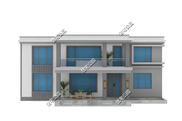 别墅|15×10米现代二层别墅，农村就该建这样的房子，外观好看布局实用
