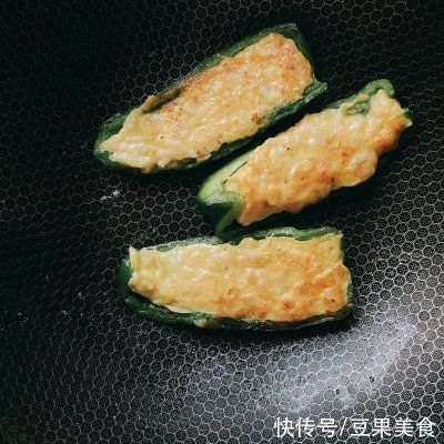 青椒|「简单健康虾滑版」豆豉青椒酿肉