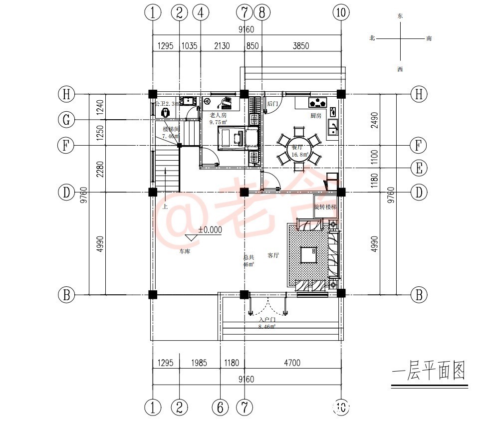 农村|99米小户型农村三层别墅，简约现代，实用性高，造价仅15万