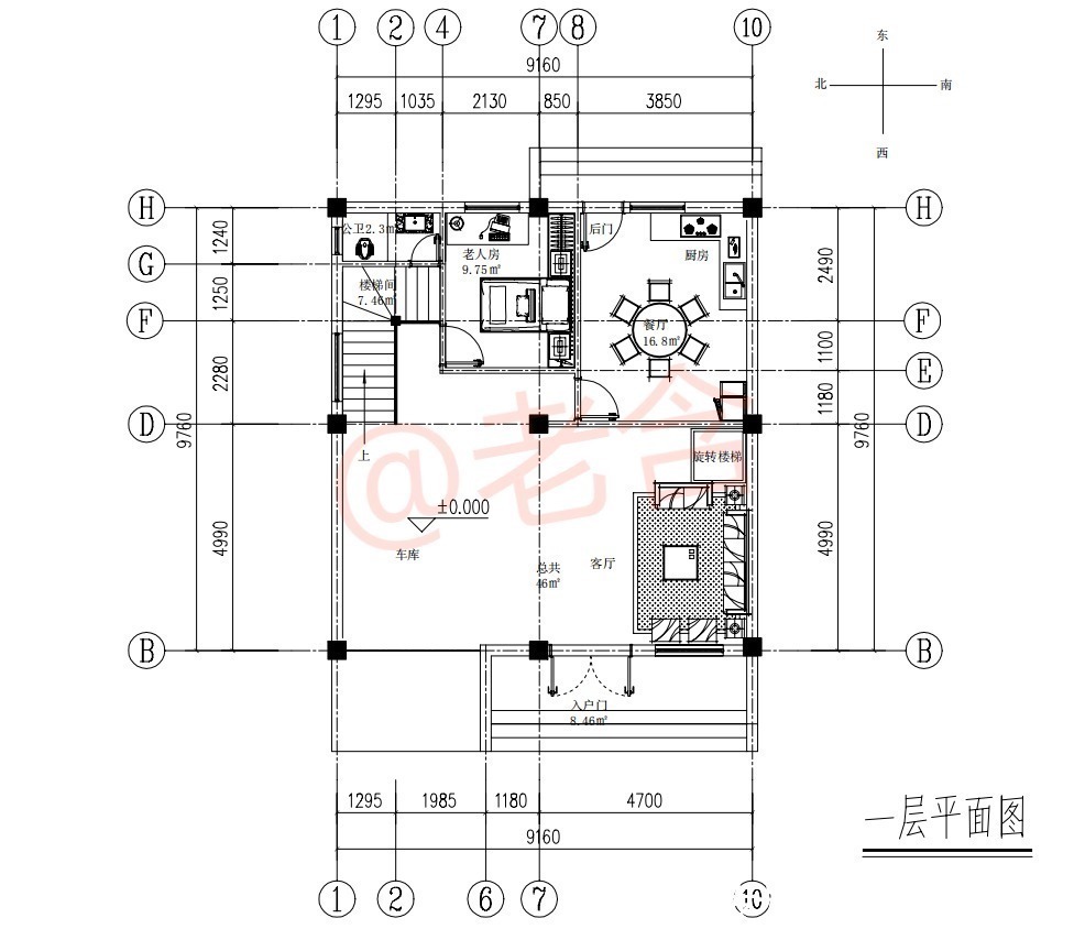 农村|99米小户型农村三层别墅,简约现代,实用性高,造价仅15万