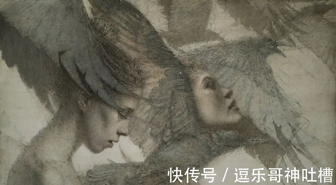 画作#“自毁”画作的艺术家,描绘不一样的油画,视觉效果超一流