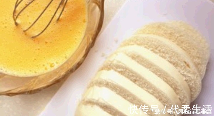 馒头|炸馍片,直接裹蛋液是错的大厨教你做法,外酥里软,咸香不油腻