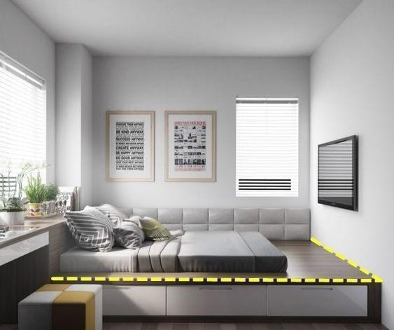 抽屉状|常规榻榻米已被我淘汰,下次让师傅打这种带台阶的,多个休闲区