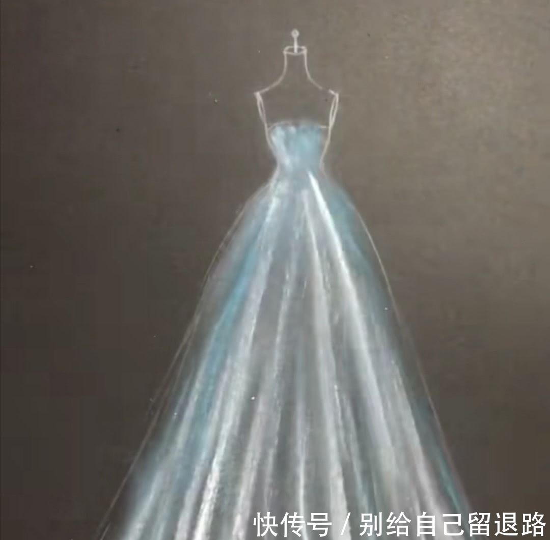 美术生教你简单画“婚纱”,眼睛都学会了,手还不赶紧跟上!