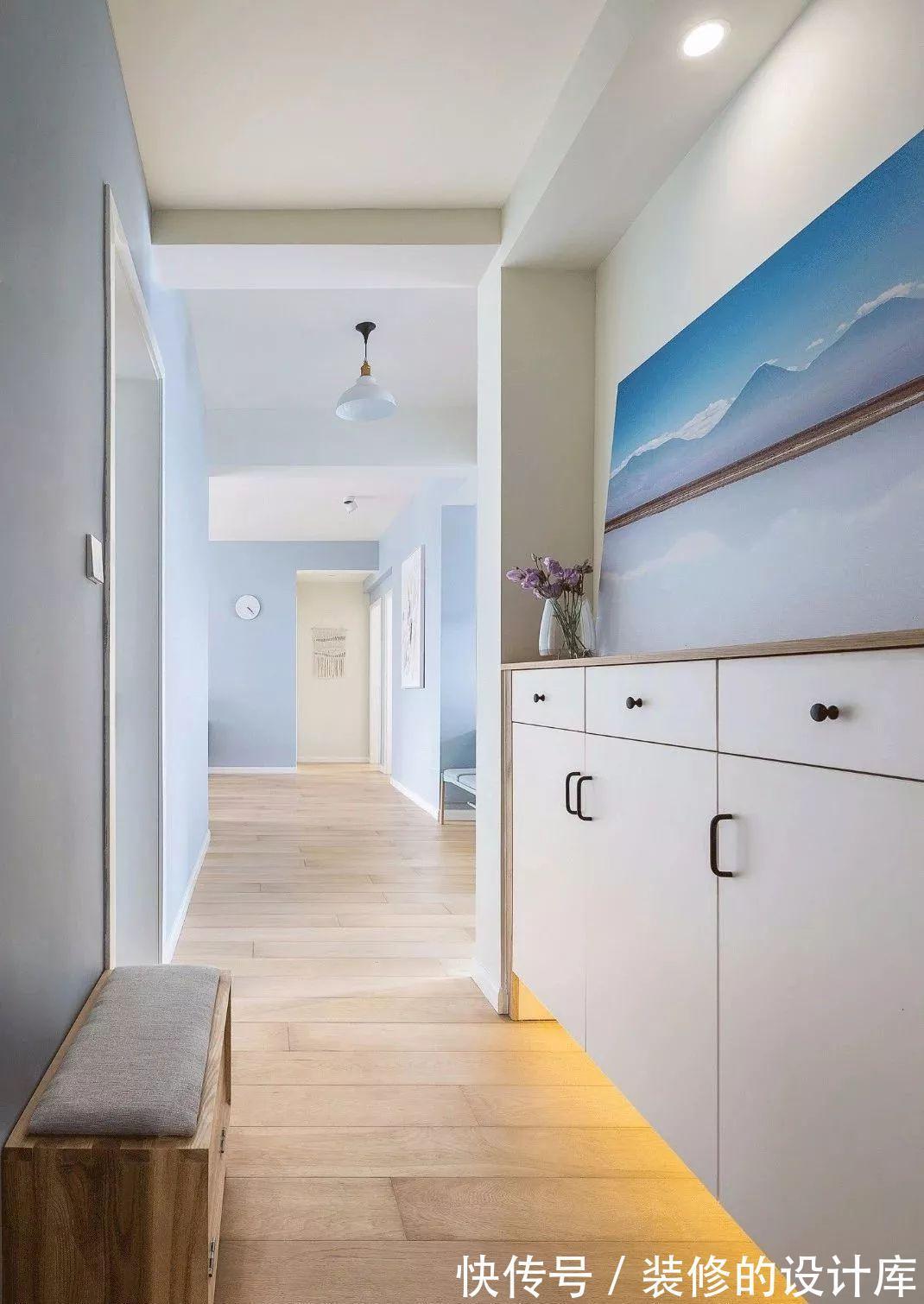 淋浴房|81平的北欧风小户型二居室，这样清新舒适，可真自在