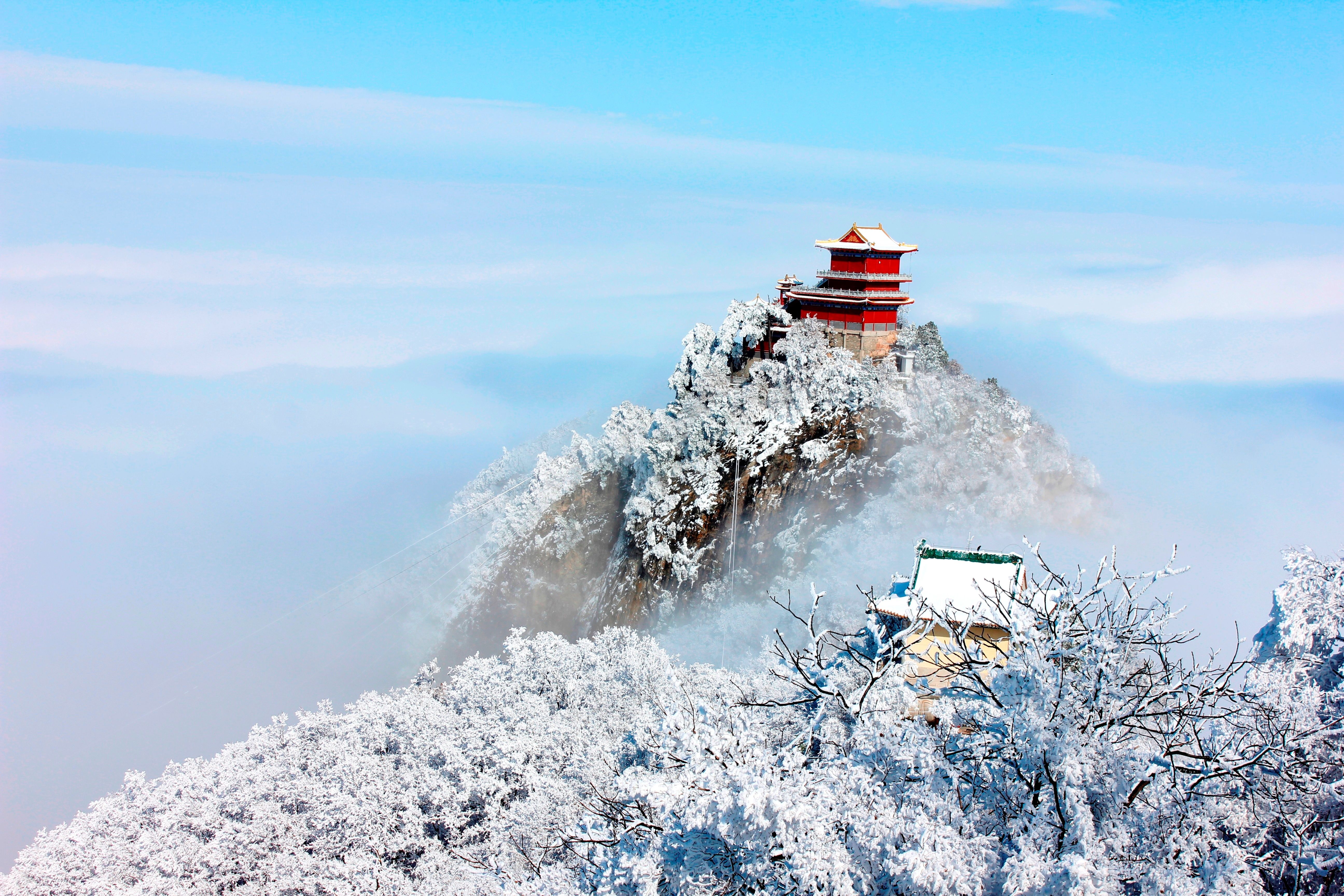 征集|【年末福利征集】雪后南五台幸遇云海