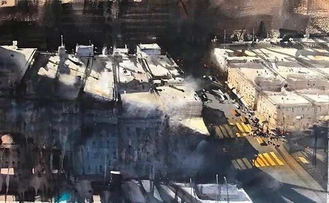 艺术家!世界上最有激情的水彩艺术家,这才是真正的水彩大师!