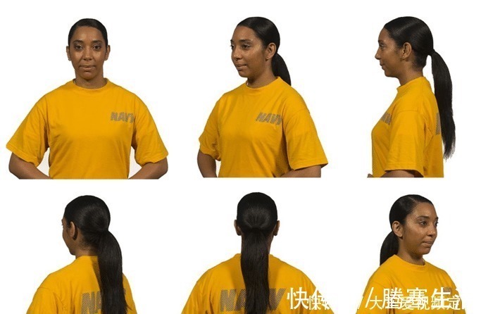 发髻|美军女兵发型,总计23种,波波头、锁子头、垄沟辫,还能扎马尾