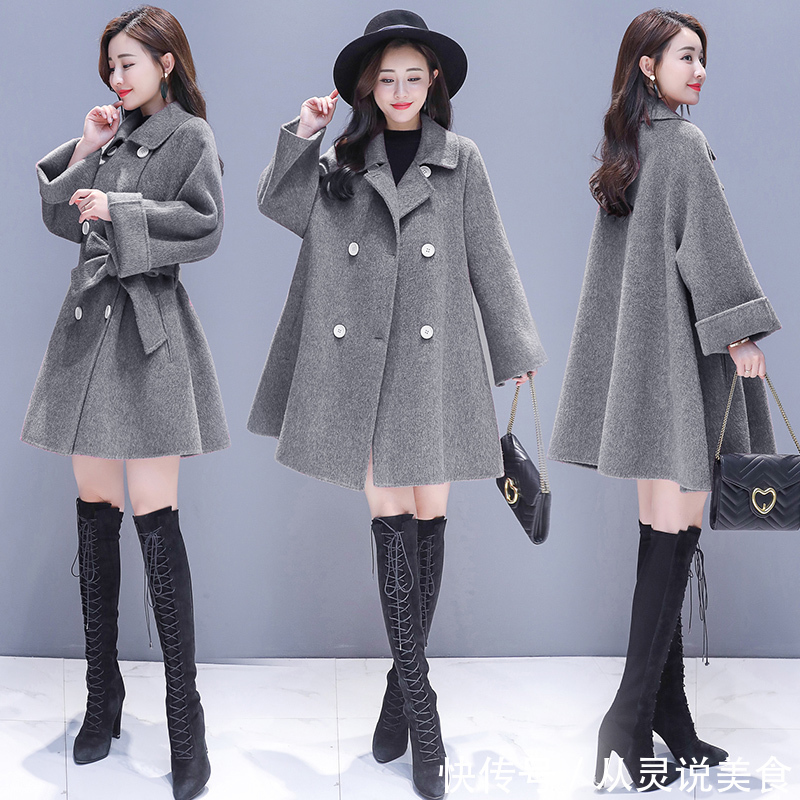 毛呢外套 小个子女人就别跟风穿长大衣,刚上新一种呢外套,上身贼洋气