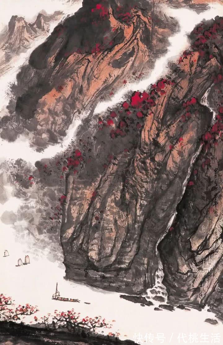 亚明$胸藏万壑任吞吐——卢星堂山水作品分享