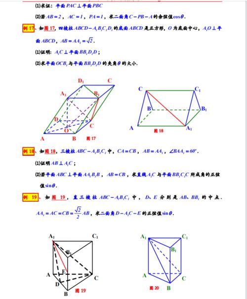 高考数学23个立体几何与空间向量专题，习题+答案，一学就会！