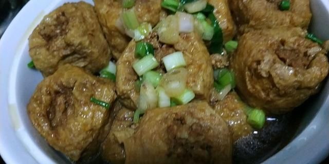油豆腐塞肉的做法！