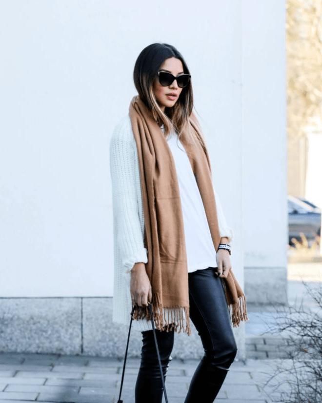 围巾围得好,大衣的潮范儿都可以提升一个level。