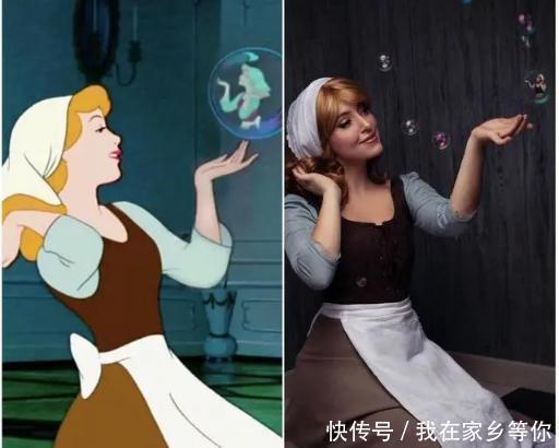 爱丽儿|法国美女cos多位迪士尼公主,爱洛公主温柔优雅,她最有心机