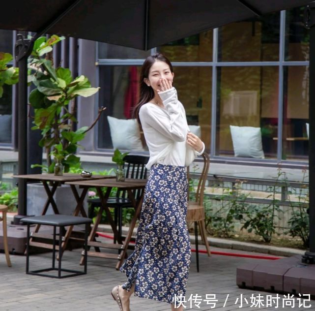 半身裙|早秋穿什么才好看?简约温柔的穿搭就很不错,减龄又有气质