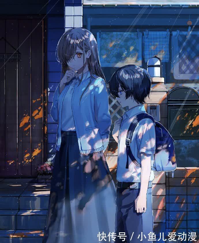 同人|画师大佬喜欢画蓝色系的同人图，看完这些妹子感觉内心都平静了