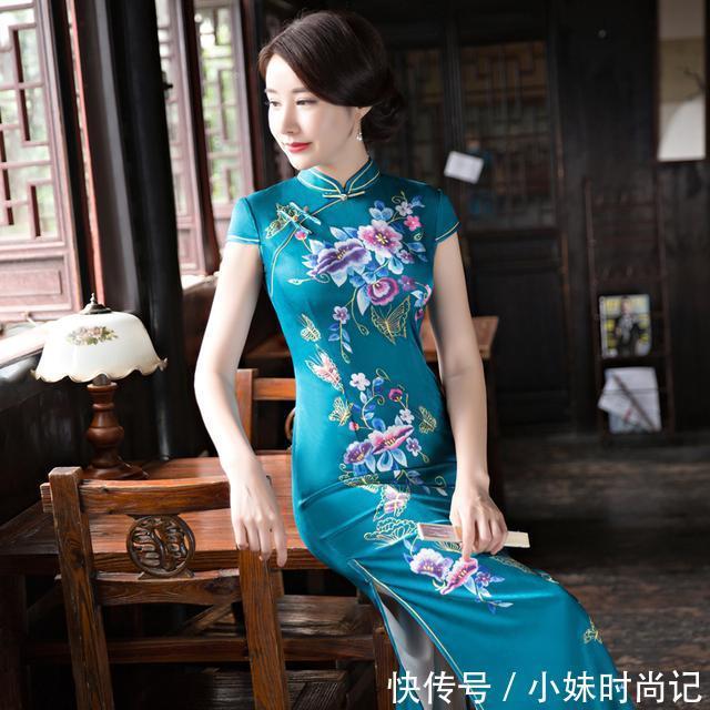 复古修身旗袍裙,绽放属于东方女性的端庄温婉