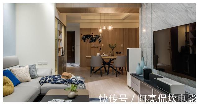 餐厅|116㎡三居室，巧用室内门，打造极具灵活开阔感的新家！