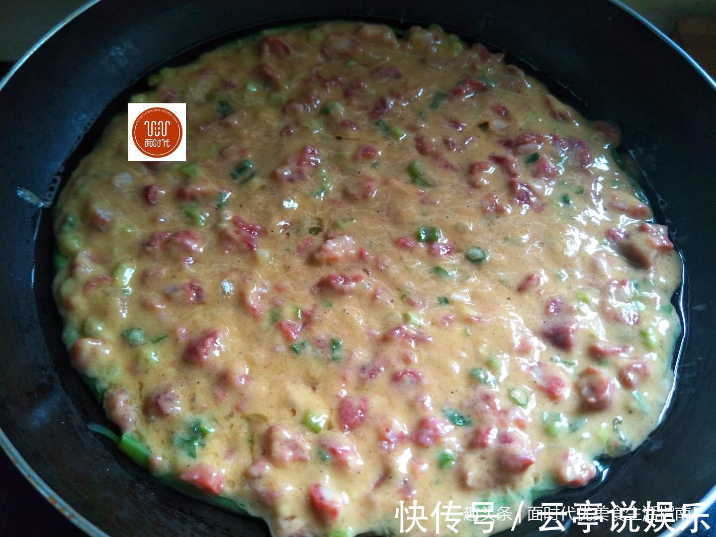 豇豆|1把豆角，4个鸡蛋，筷子一搅，几分钟解决全家人早餐，柔软劲道