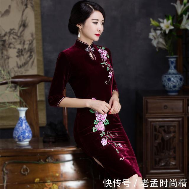 连衣裙 中国的国粹,经典的旗袍,尽显女人的温婉善良