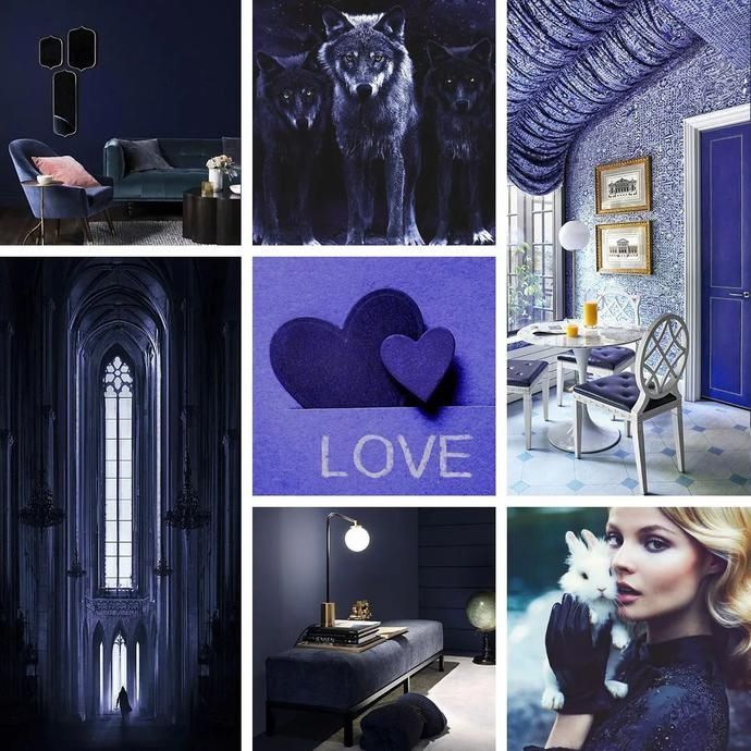 共存|海军蓝,复古与时尚并行的艺术画,简约的浪漫同经典共存