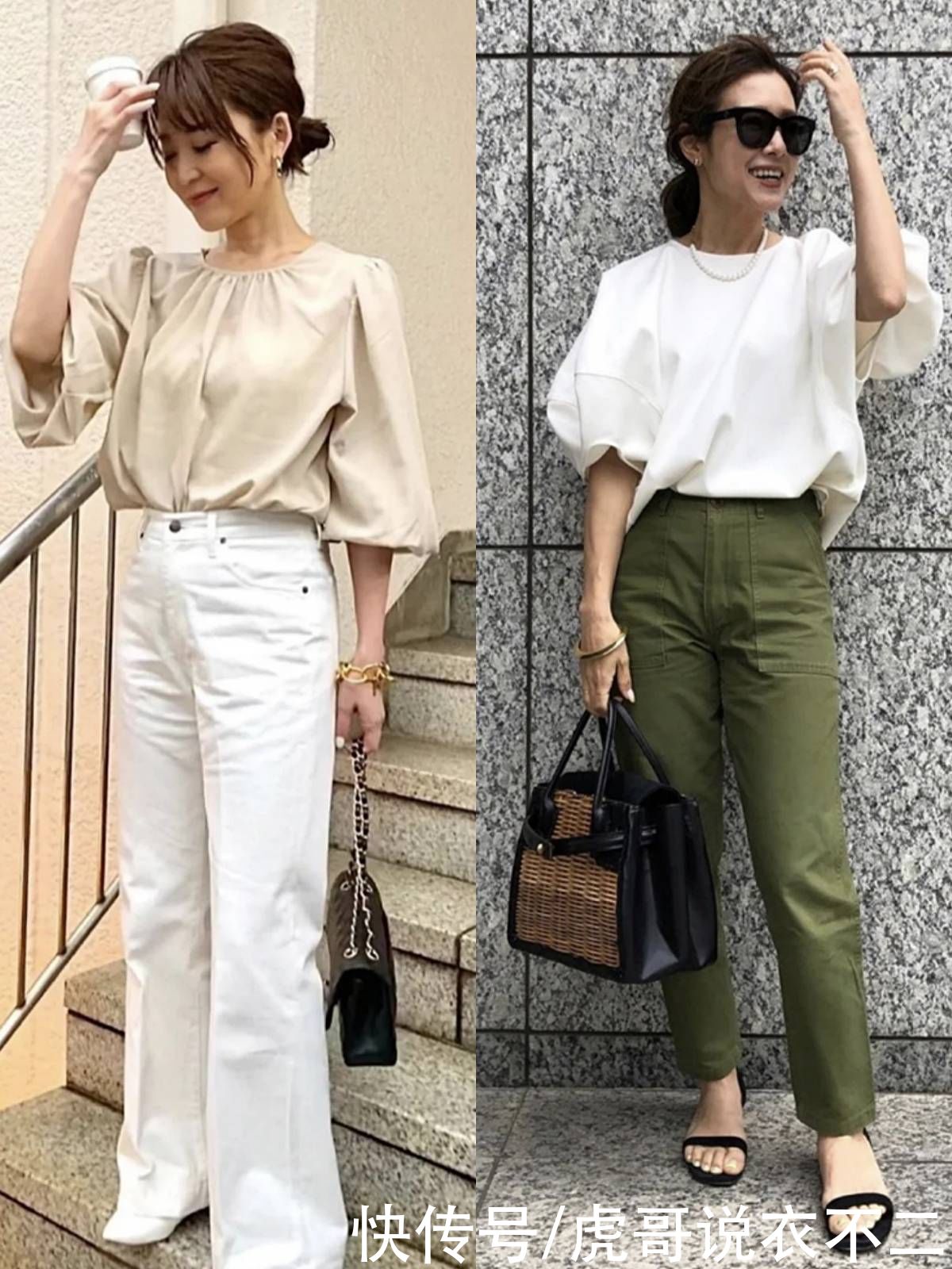 中年矮个女人穿衣有“窍门”，瞧日本主妇的优雅私服，时髦又高级