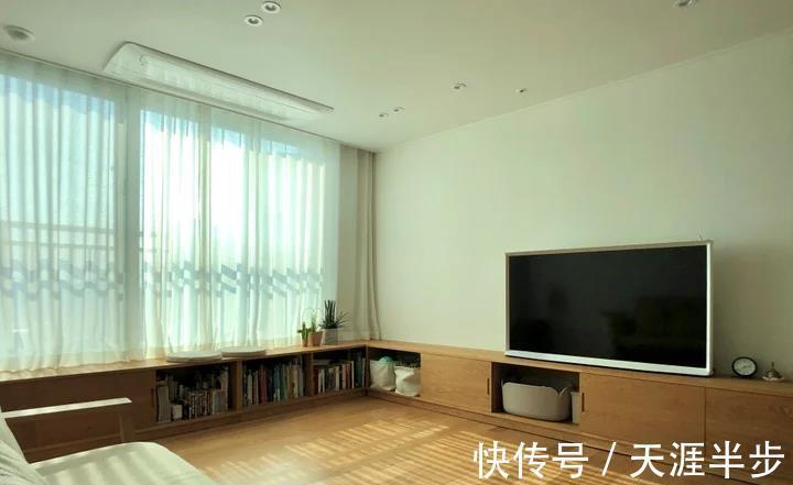 空间|套内74㎡的样板间,买来做一家三口的新房!双L型的柜体,超可爱