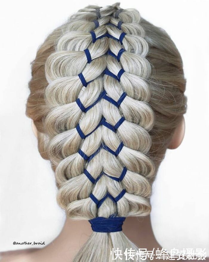 发型 65张编发照片,这哪是编头发分明是画画,图3这发型一次要半天