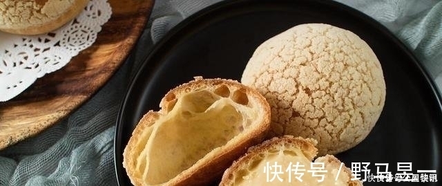 面团|一口下去就爆浆的卡士达酥皮泡芙，大气孔不塌陷的秘密都在这