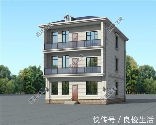 客厅|一楼商铺二三楼居住的三层住宅图,这是不是你要找的建房设计?