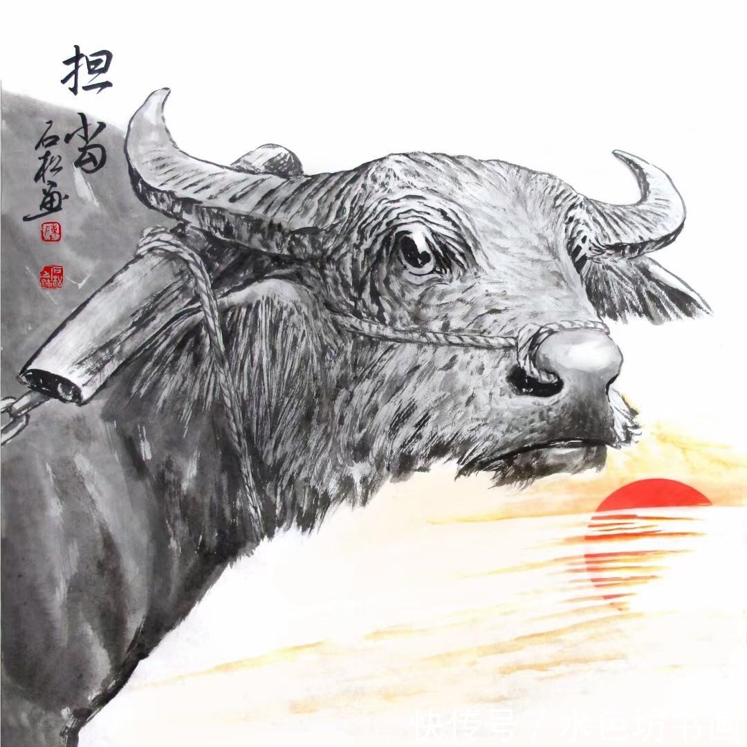 2021送你一组牛画,祝大家牛气冲天,牛(扭)