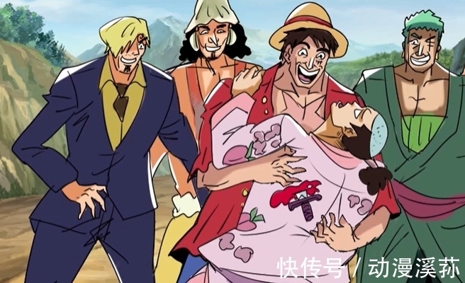 海贼王|《海贼王》鬼畜:桃之助意外身亡,惨遭草帽海贼团抬棺