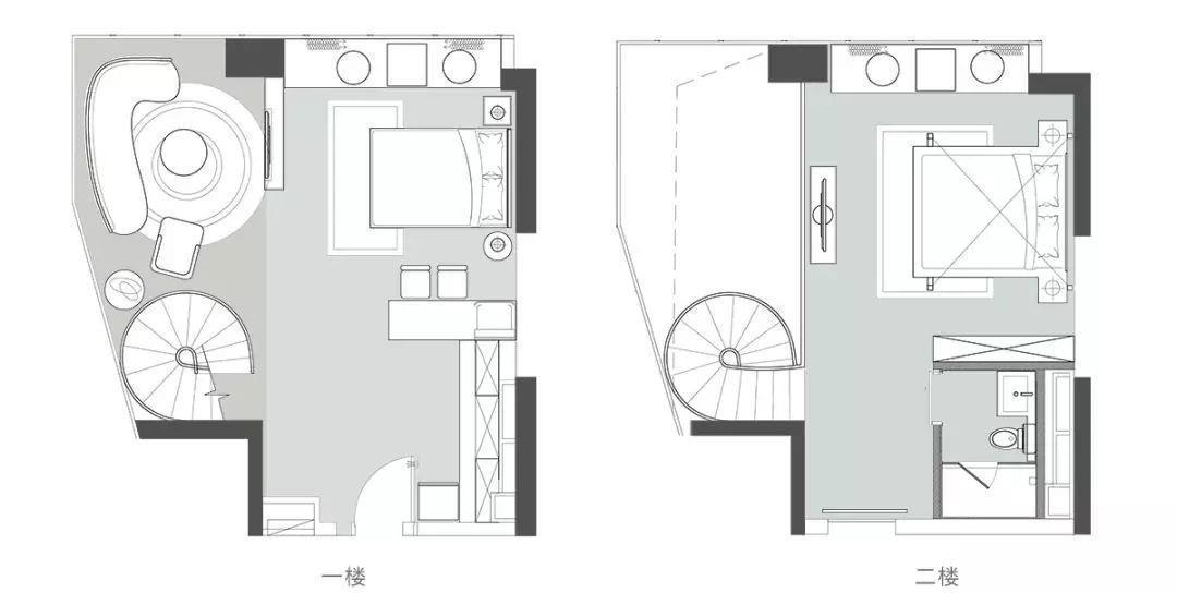 大平层|不足百平的复式空间，通过灵动合理的设计，诠释出别墅般的质感