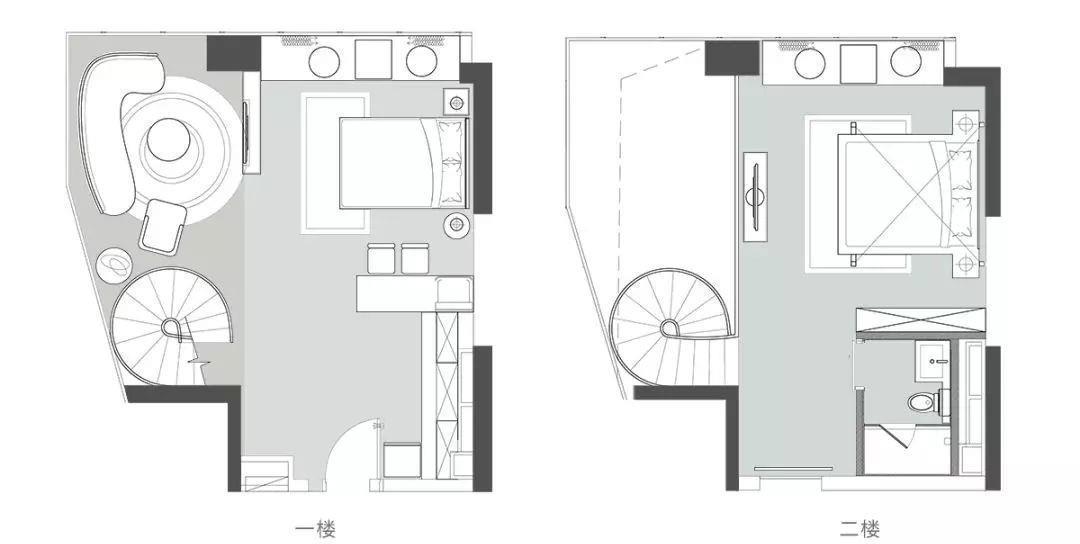 大平层|不足百平的复式空间,通过灵动合理的设计,诠释出别墅般的质感