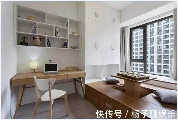 书桌|家里装了个榻榻米,漂亮又实用,邻居一看也跟着装了一个!