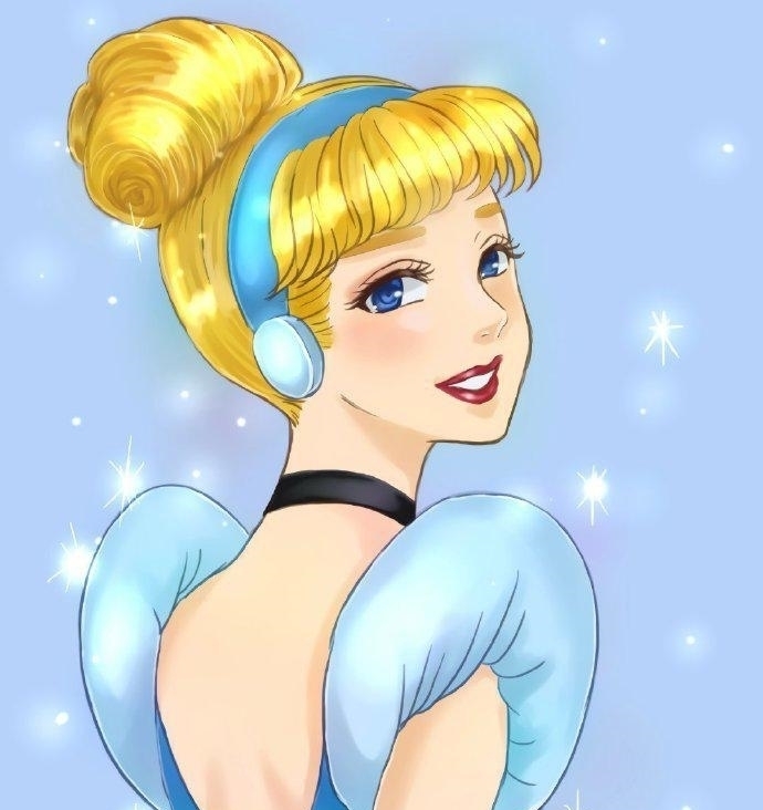 仙度瑞拉|卡通风格的迪士尼公主,乐佩公主甜美可爱,艾莎女王冷艳动人