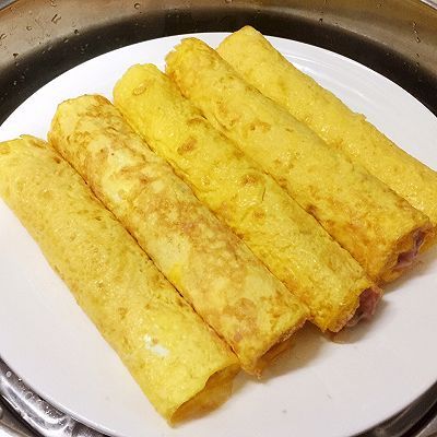 蛋液|鸡汁鲜肉蛋卷