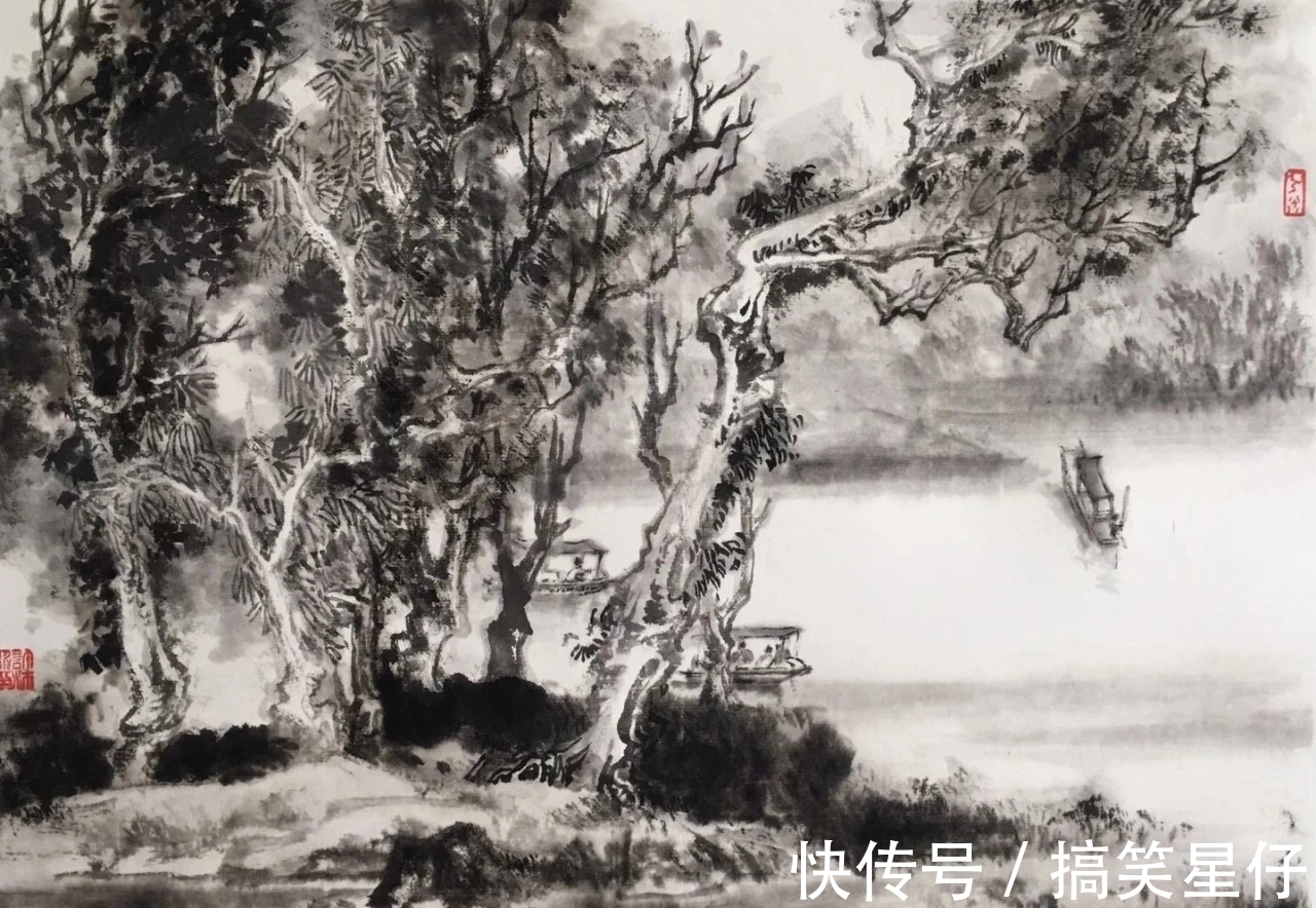 笔墨|朴实无华的笔墨|许沛波写意山水画