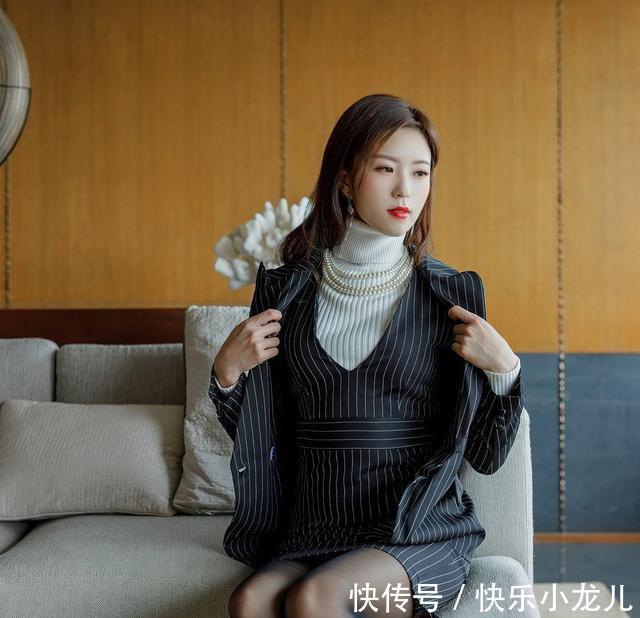 马甲裙|西装外套搭配马甲裙,身处职场的你一定不要错过这时尚干练的搭配