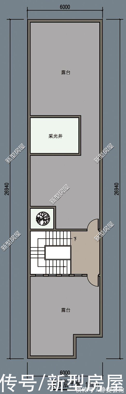 露台|宅基地临街，建房应该怎么设计？分享8套图纸总有一套适合你