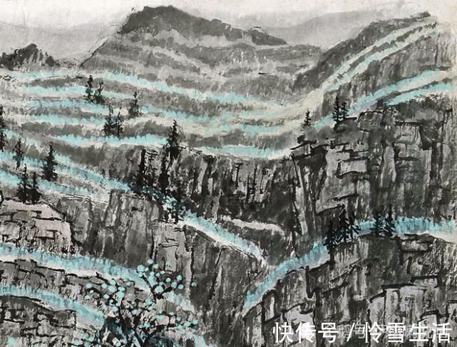 太行春晓!一手抓写实,一手抓装饰美,白雪石绘《太行春晓》