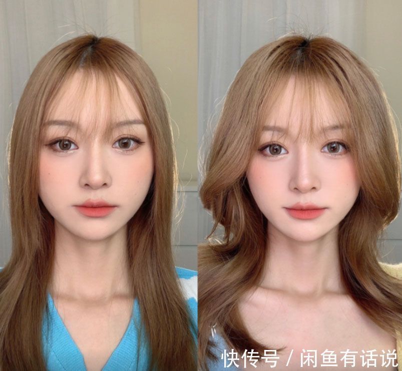 软发质 女人别总“披头散发”了,看博主对比就知道,披发和烫卷差别真大