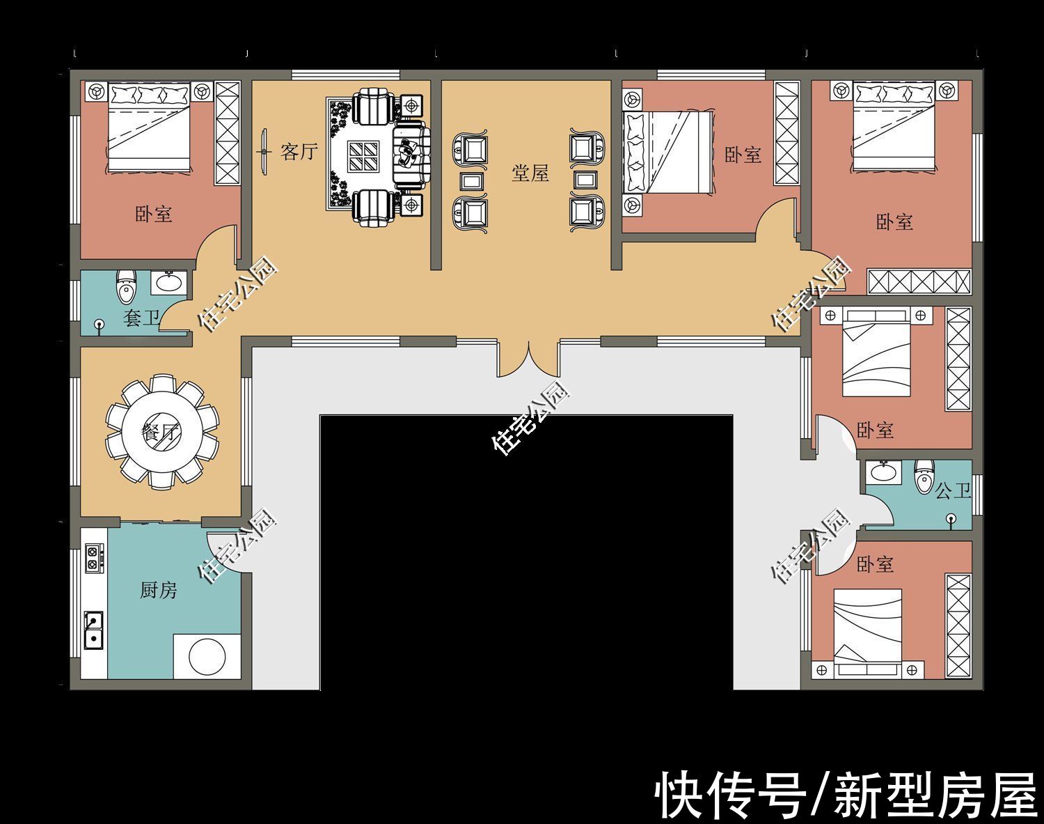 占地面积|五套中式合院别墅，打造诗意典雅的生活，快来选选你最爱哪一套？